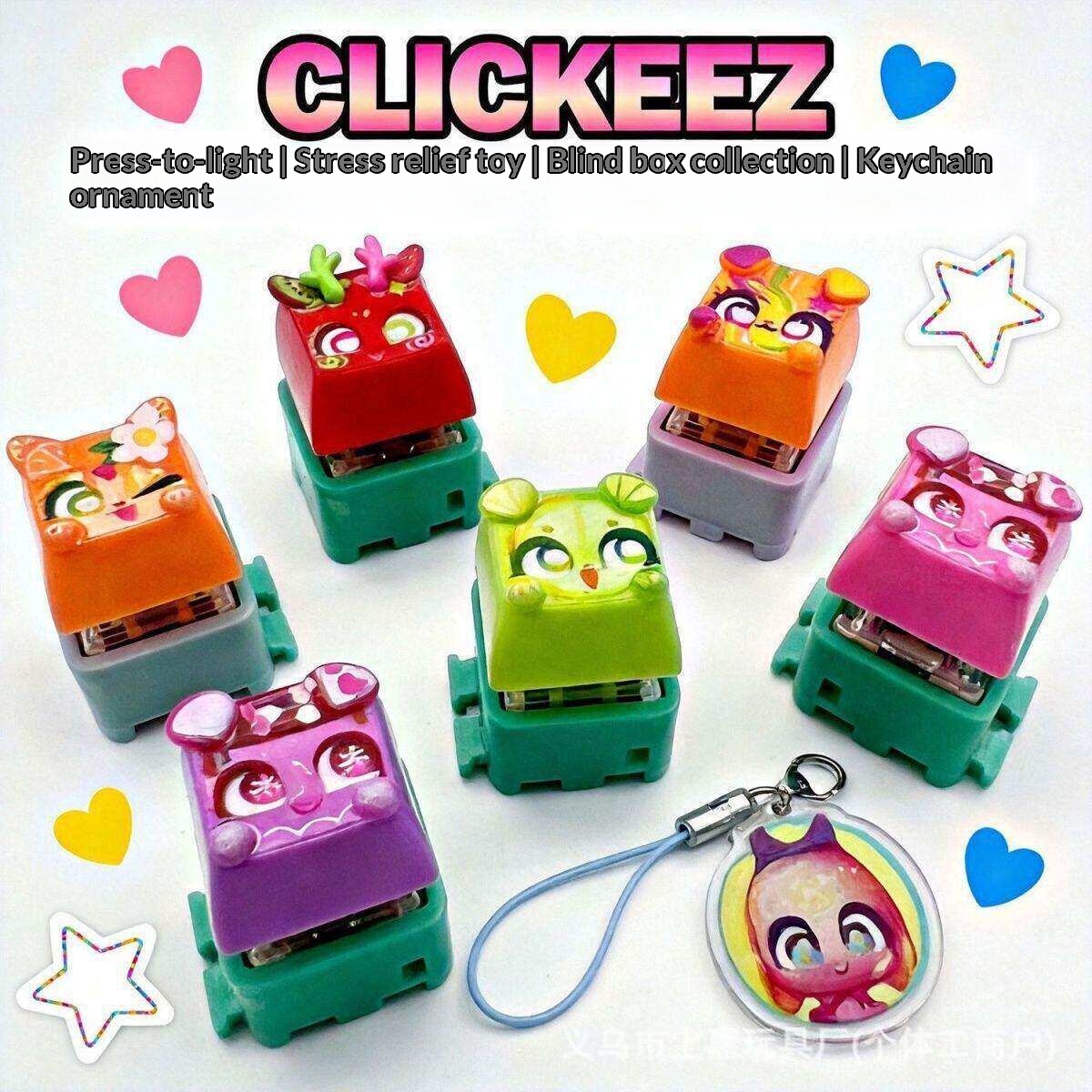Clickeez Fidget Keycap Keychai - Gaming Keyboard Mechanical のレビューと価格