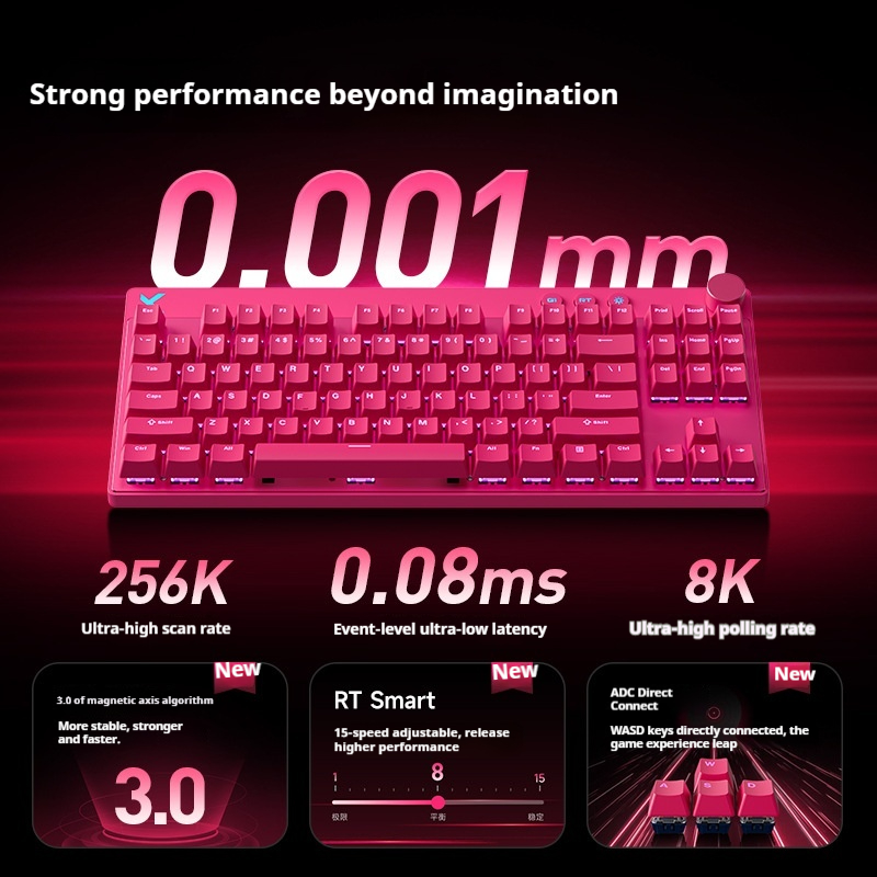 NEW MCHOSE Mix 87 Magnetic Axi - Gaming Keyboard Expensive のレビューと価格
