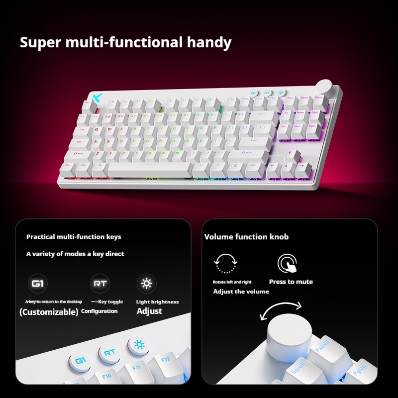 NEW MCHOSE Mix 87 Magnetic Axi - Gaming Keyboard Expensive のレビューと価格