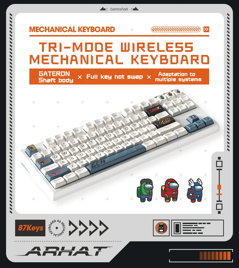 #For Darmoshark K6 Kit High Qu - Gaming Keyboard Tkl のレビューと価格