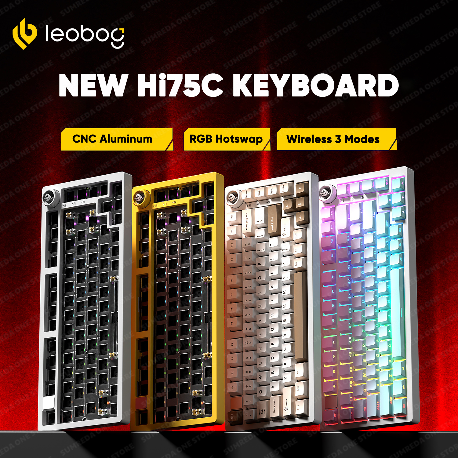 Leobog Hi75C Hi75 Hi75C Pro Al - Gaming Keyboard Bundle のレビューと価格