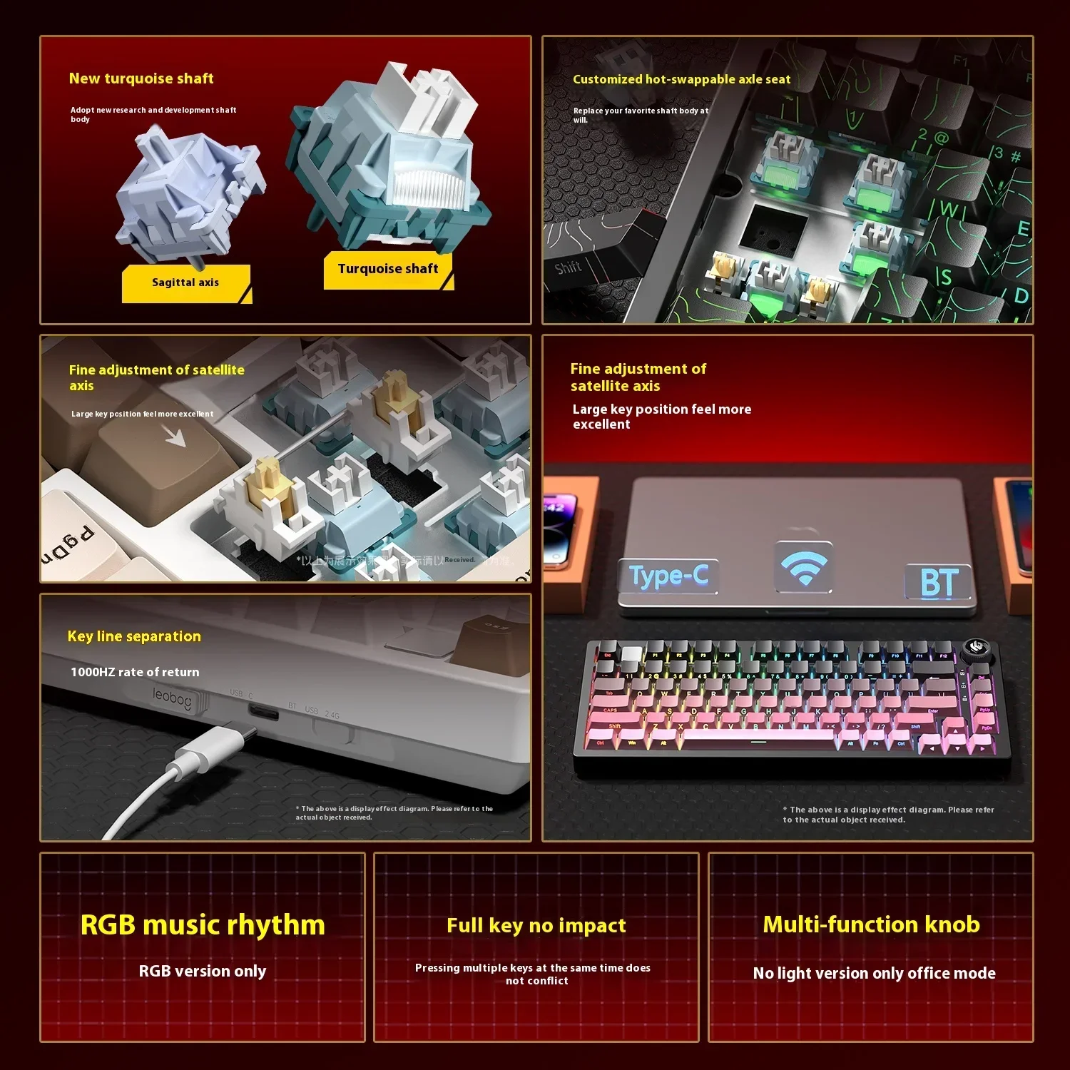 Leobog Hi75C Hi75 Hi75C Pro Al - Gaming Keyboard Bundle のレビューと価格