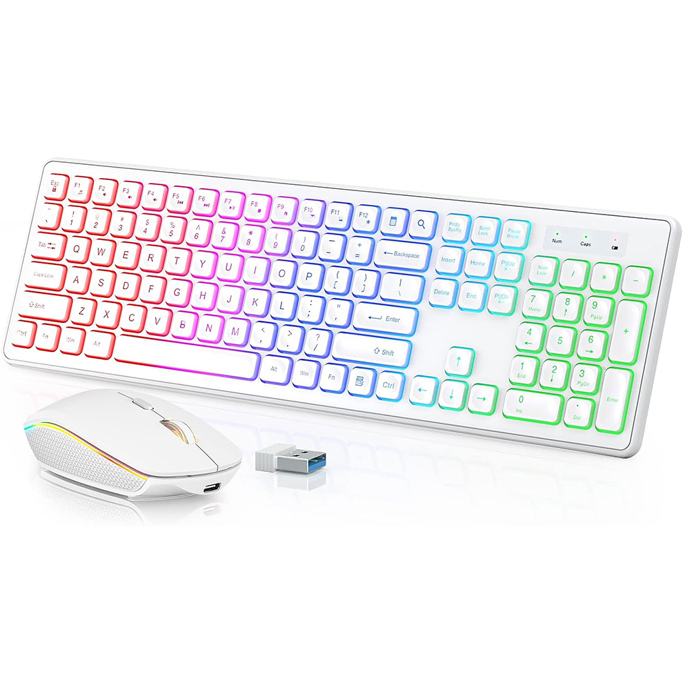 Backlit Wireless Keyboard and  - Gaming Keyboard Bundle のレビューと価格
