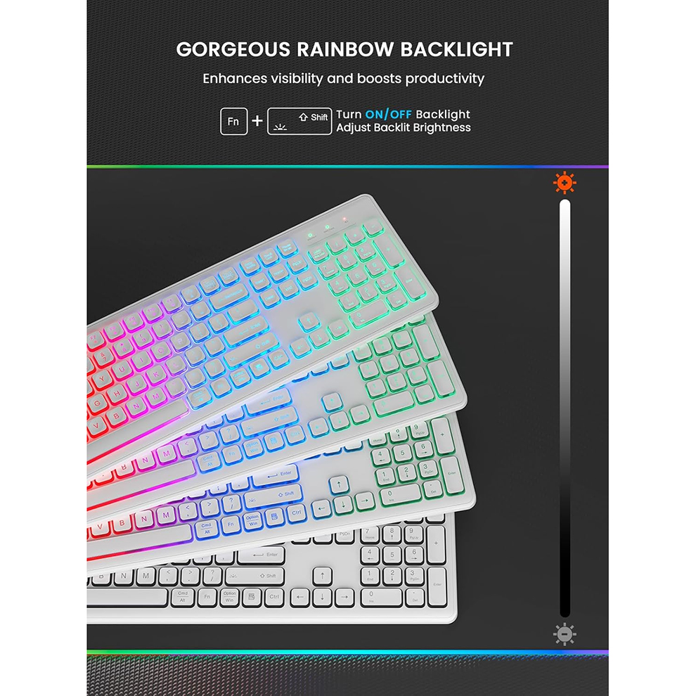 Backlit Wireless Keyboard and  - Gaming Keyboard Bundle のレビューと価格
