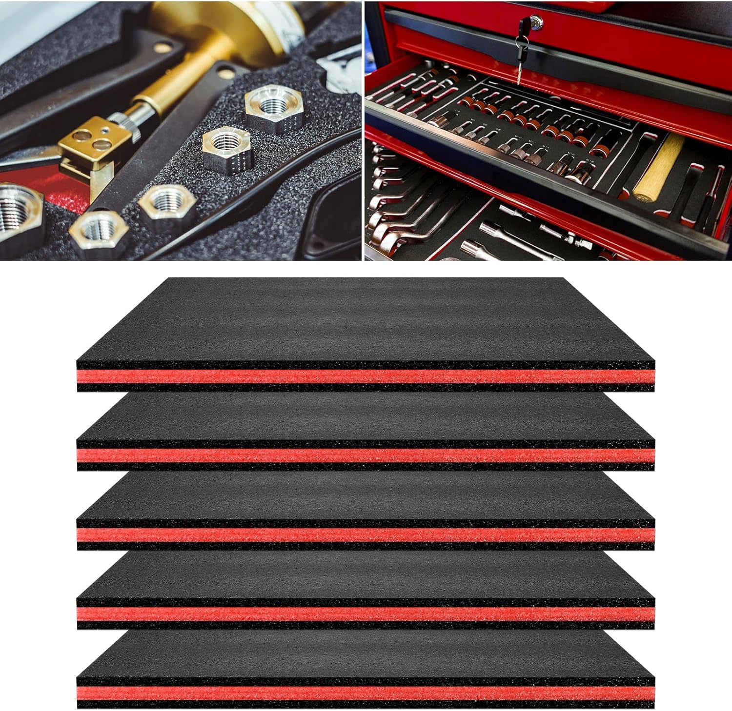 2/4pcs EPE Toolbox Foam for Or - Pe Foam Sheet のレビューと価格